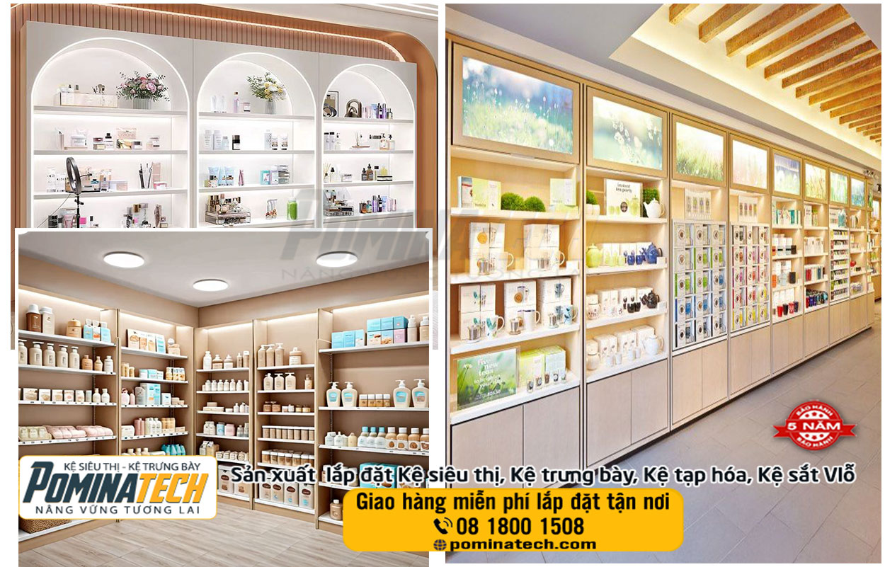Thiết kế Setup Decor mở cửa hàng mỹ phẩm tại Trà Vinh