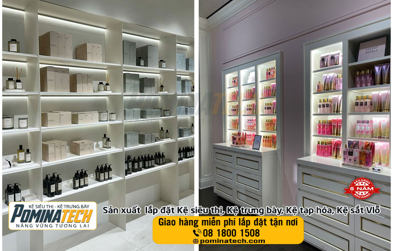 Thiết kế Setup Decor mở cửa hàng mỹ phẩm tại Trà Vinh