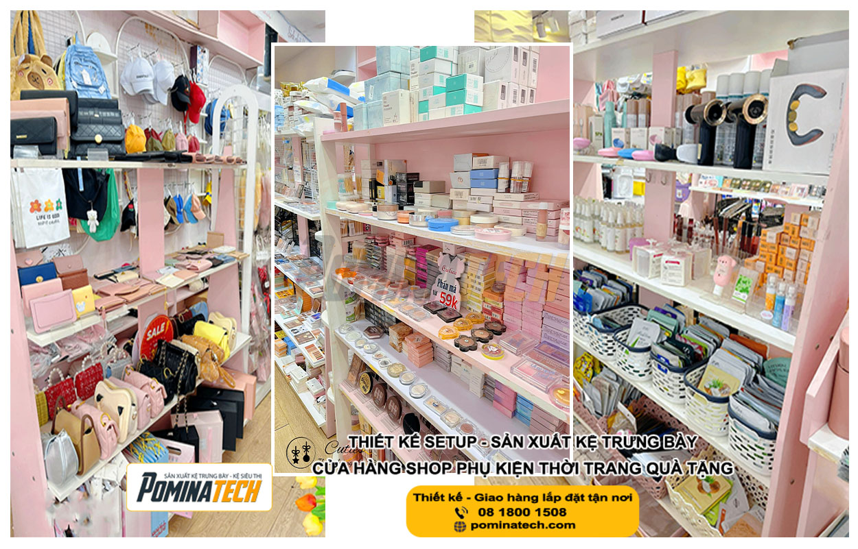 Thiết kế shop phụ kiện quà tặng tại Châu Đốc