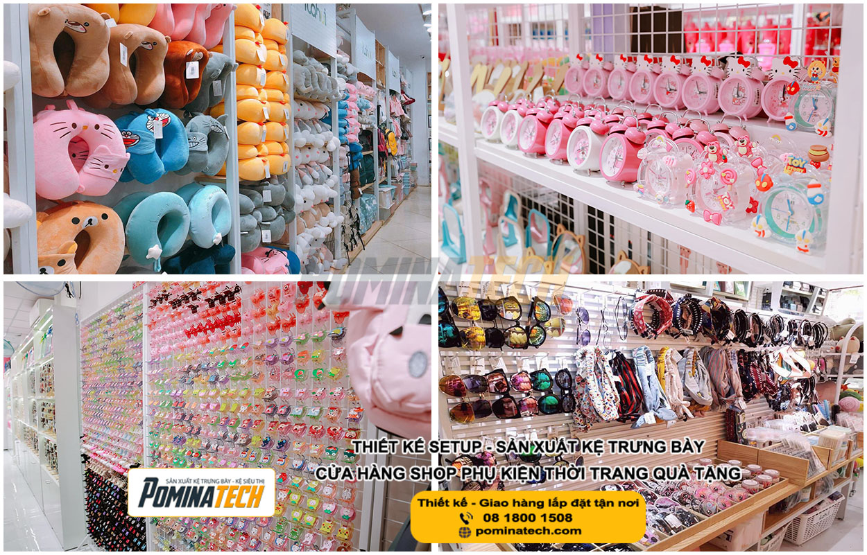 Thiết kế shop phụ kiện quà tặng tại Kiên Giang