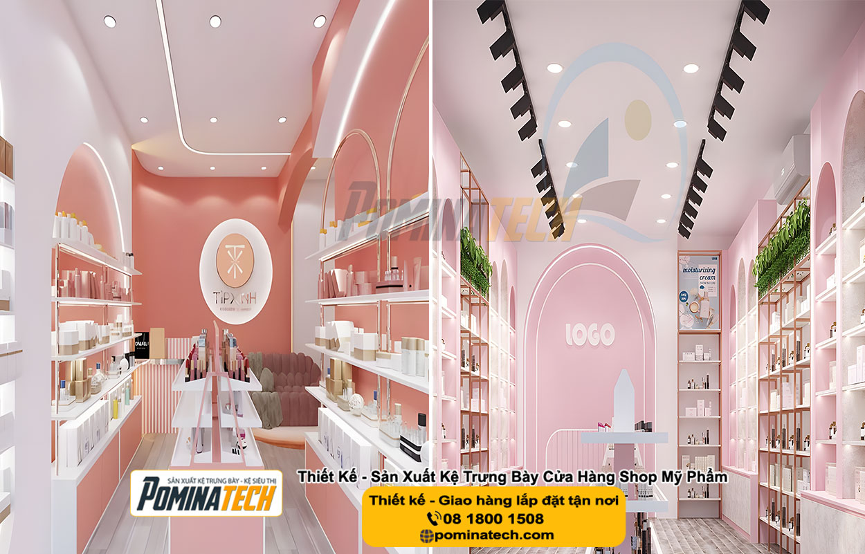 Top 10 đơn vị sản xuất kệ trưng bày mỹ phẩm uy tín