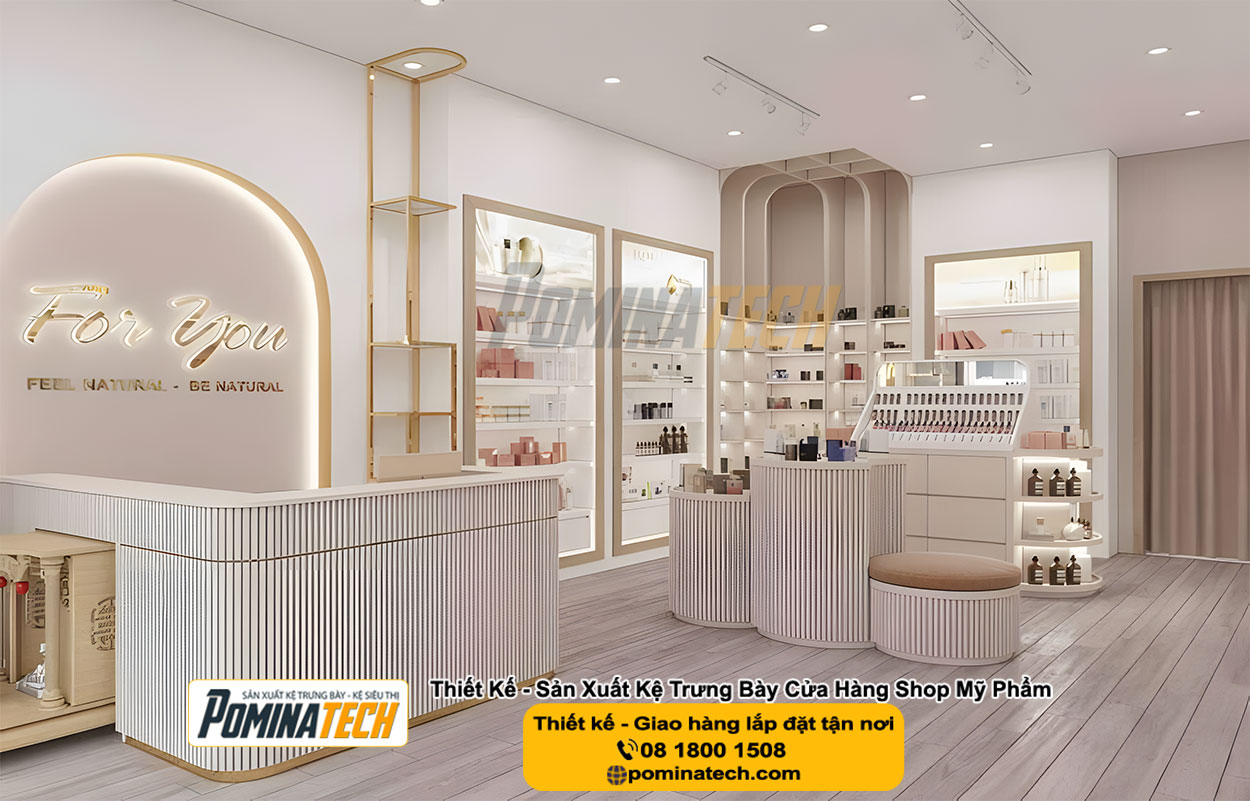 Top 10 đơn vị sản xuất kệ trưng bày mỹ phẩm uy tín