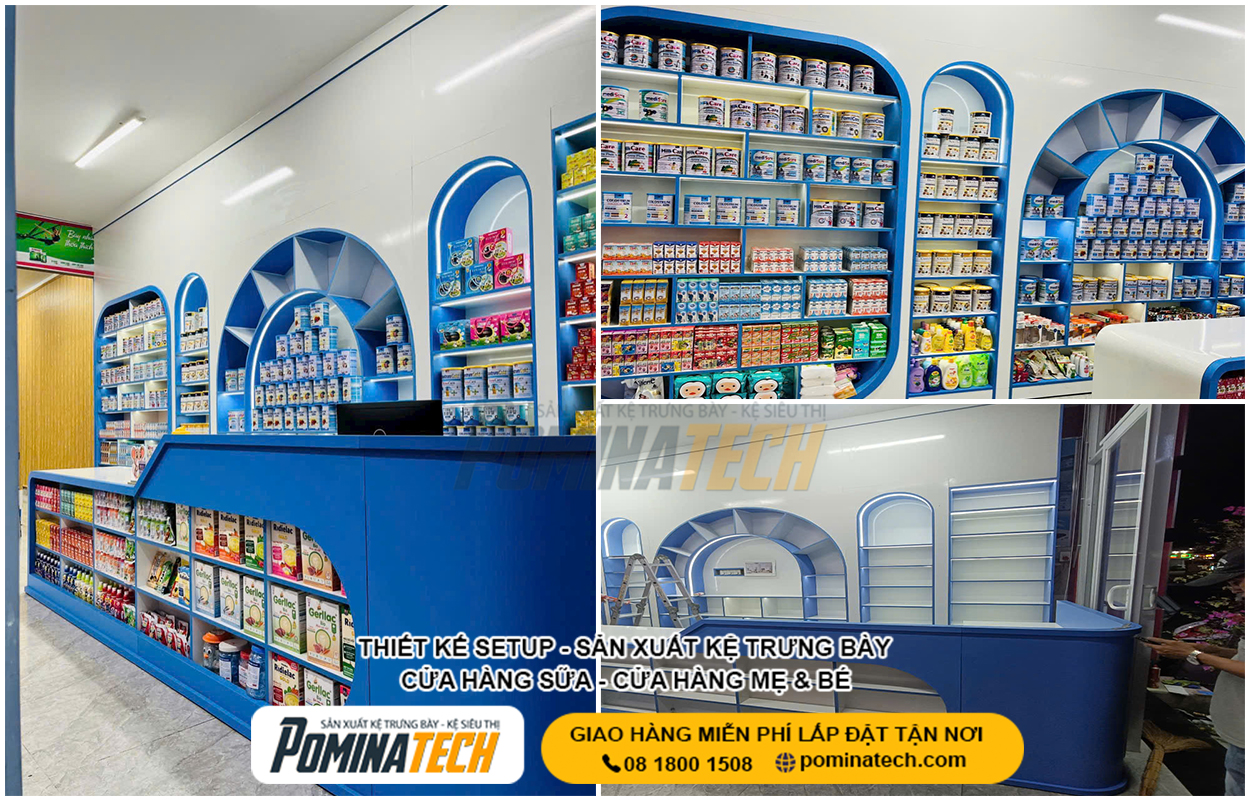 Top Mẫu Thiết Kế Cửa Hàng Sữa Đẹp, Hiện Đại, Dễ Bán Hàng