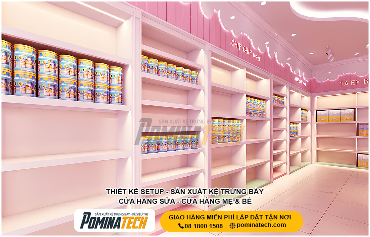 Top Mẫu Thiết Kế Cửa Hàng Sữa Đẹp, Hiện Đại, Dễ Bán Hàng