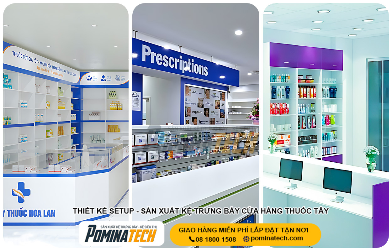 Top Mẫu Thiết Kế Cửa Hàng Thuốc Tây Được Ưa Chuộng Nhất Hiện Nay