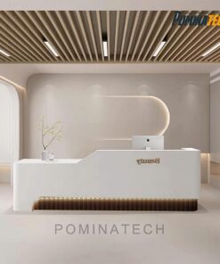 Bàn Lễ Tân Gỗ MDF Cao Cấp, Thiết Kế Hiện Đại, Sang Trọng Cho Văn Phòng