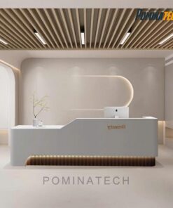 Bàn Lễ Tân Gỗ MDF Cao Cấp, Thiết Kế Hiện Đại, Sang Trọng Cho Văn Phòng