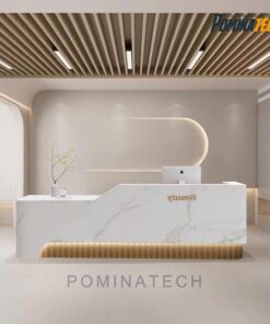 Bàn Lễ Tân Gỗ MDF Cao Cấp, Thiết Kế Hiện Đại, Sang Trọng Cho Văn Phòng