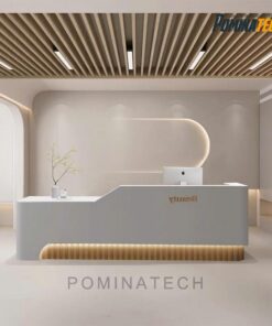 Bàn Lễ Tân Gỗ MDF Cao Cấp, Thiết Kế Hiện Đại, Sang Trọng Cho Văn Phòng