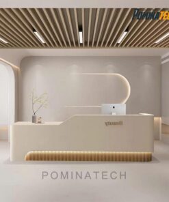 Bàn Lễ Tân Gỗ MDF Cao Cấp, Thiết Kế Hiện Đại, Sang Trọng Cho Văn Phòng