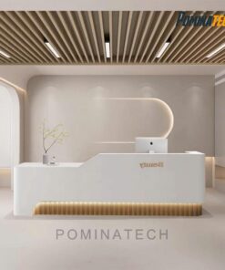 Bàn Lễ Tân Gỗ MDF Cao Cấp, Thiết Kế Hiện Đại, Sang Trọng Cho Văn Phòng