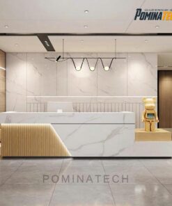 Bàn Lễ Tân Gỗ MDF Hiện Đại, Sang Trọng - Thiết Kế Tinh Tế Cho Văn Phòng