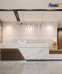 Bàn Lễ Tân Gỗ MDF Hiện Đại, Sang Trọng - Thiết Kế Tinh Tế Cho Văn Phòng