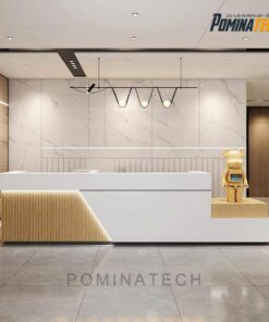 Bàn Lễ Tân Gỗ MDF Hiện Đại, Sang Trọng - Thiết Kế Tinh Tế Cho Văn Phòng