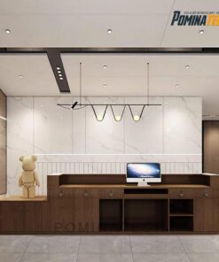 Bàn Lễ Tân Gỗ MDF Hiện Đại, Sang Trọng - Thiết Kế Tinh Tế Cho Văn Phòng