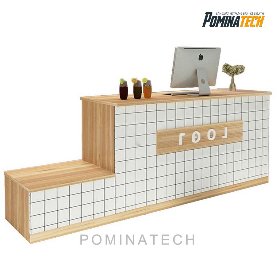 ban thu ngan hien dai Bàn Thu Ngân Hiện Đại, Quầy Tính Tiền Đẹp Mắt Cho Cửa Hàng Cà Phê, Trà Sữa Và Các Cửa Hàng Bán Đồ Uống