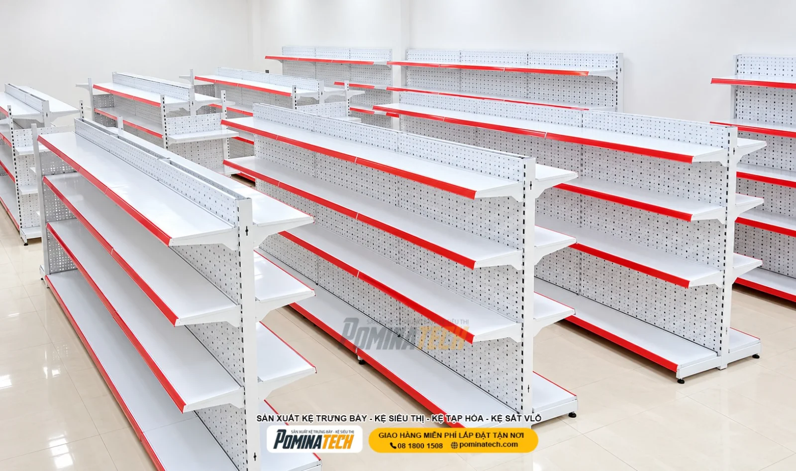 - Cách nhận biết kệ siêu thị chất lượng qua những chi tiết cấu tạo nhỏ