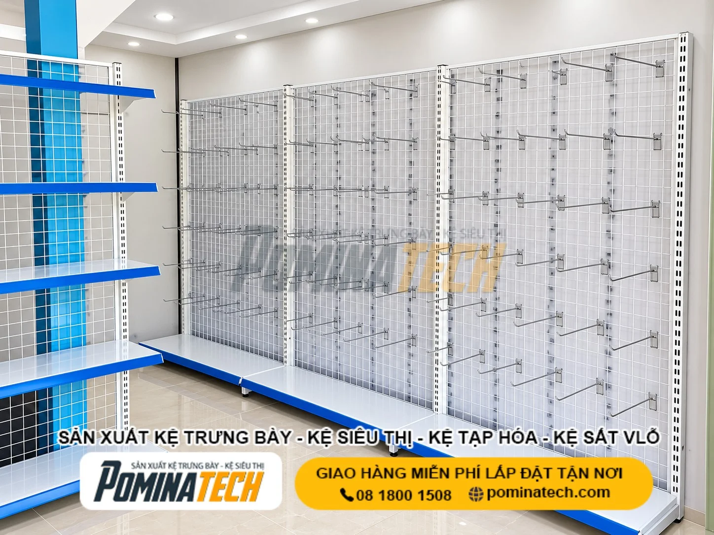 Chi tiết khung trụ và tay đỡ ảnh hưởng đến khả năng chịu lực của kệ siêu thị
