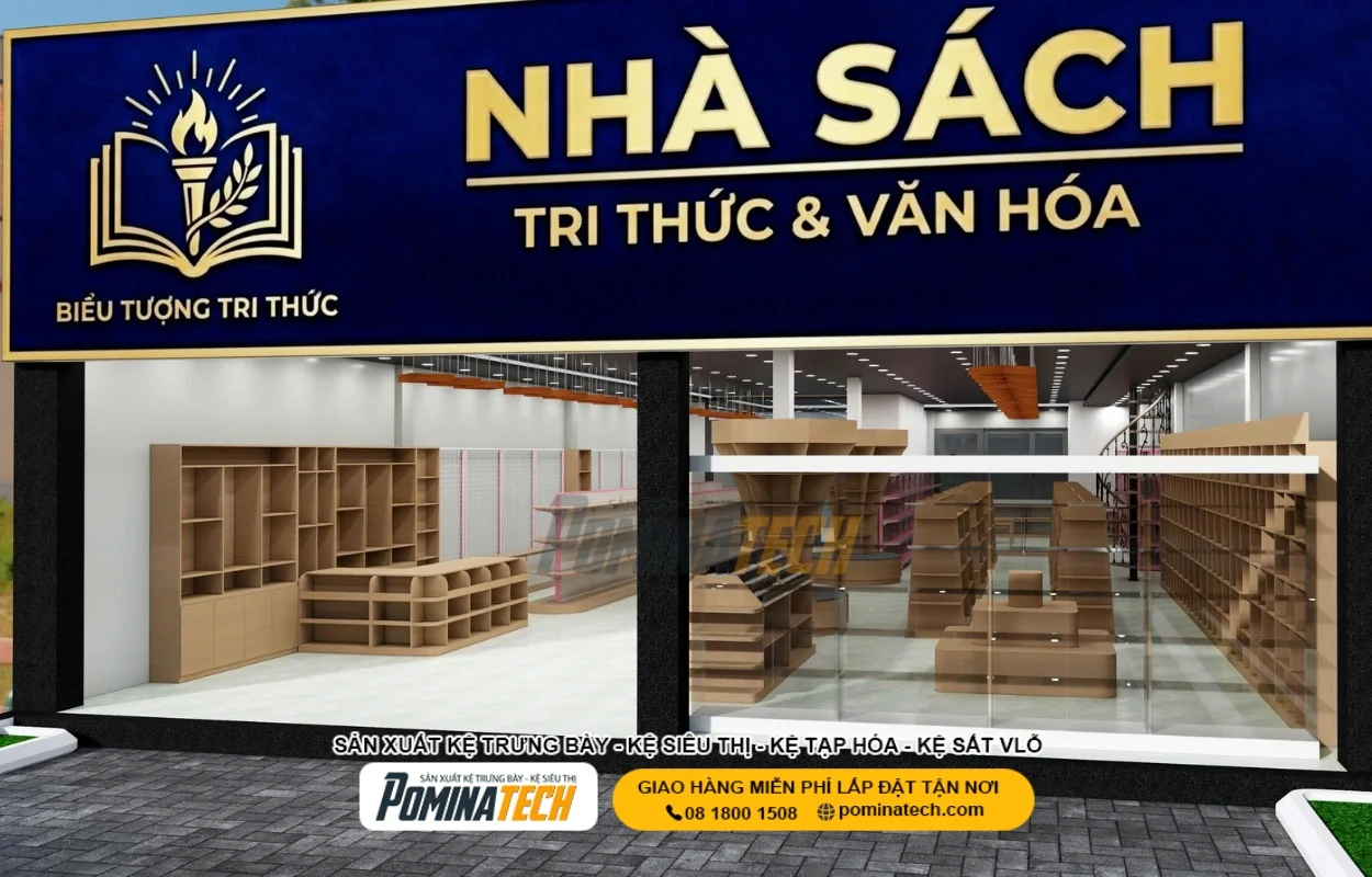 Giá Kệ Trưng Bày Sách – Top Mẫu Đẹp, Bền, Dễ Bố Trí