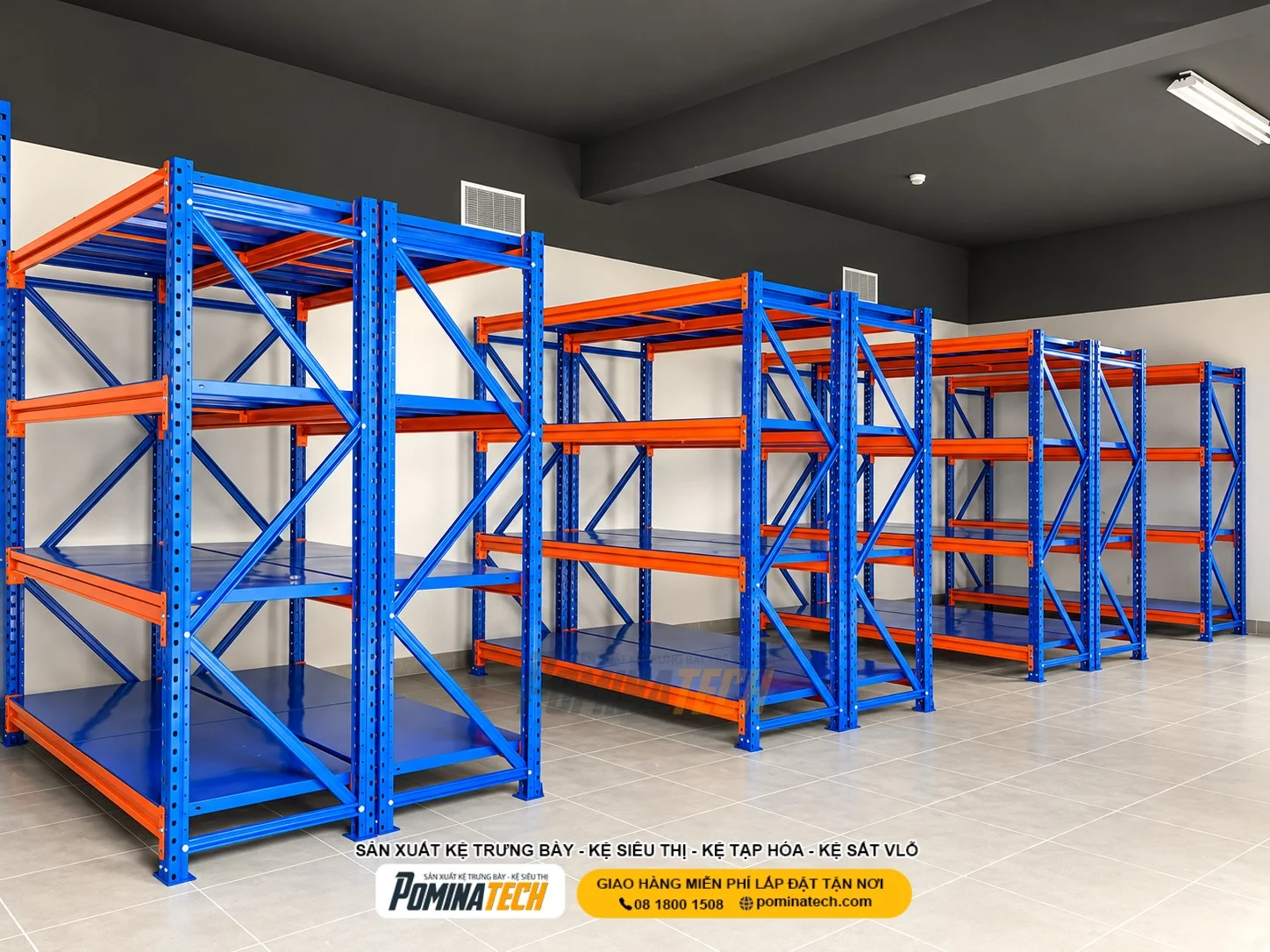 Giải pháp bố trí kệ trung tải giúp doanh nghiệp mở rộng sức chứa kho hàng hiệu quả.