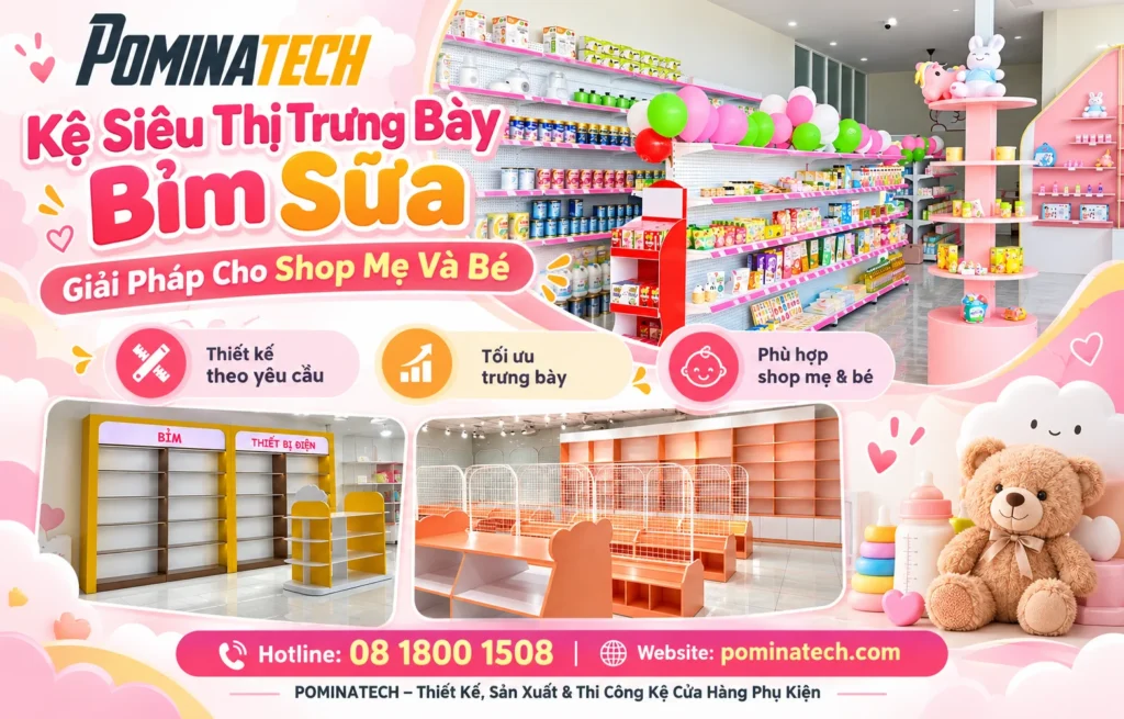 Giải pháp thiết kế nội thất cửa hàng tối ưu diện tích trưng bày