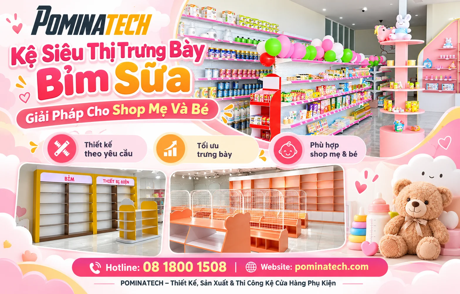 Giải pháp thiết kế nội thất cửa hàng tối ưu diện tích trưng bày
