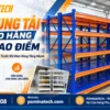 Hệ thống kệ trung tải giúp phân chia khu vực hàng dự trữ và hàng chờ xuất kho.