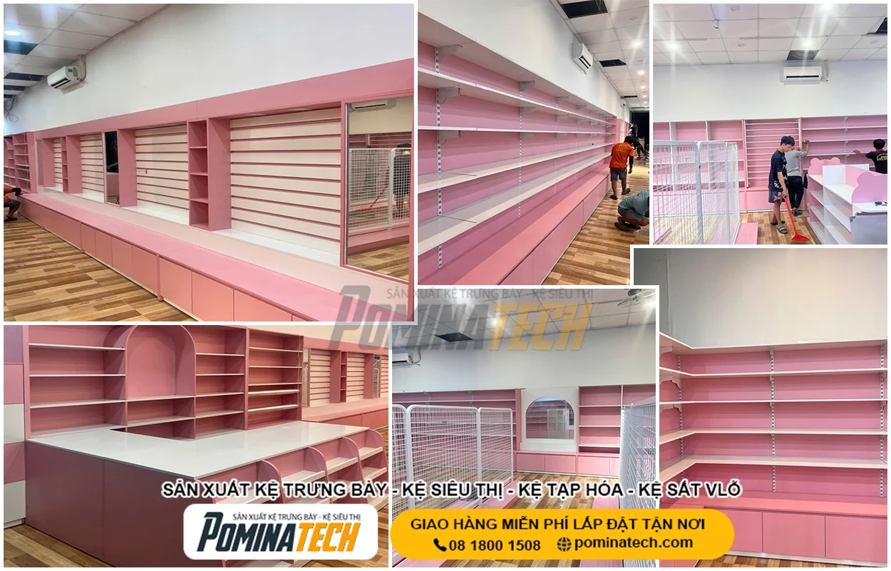 Kệ Cửa Hàng Phụ Kiện Tối Ưu Không Gian Trưng Bày