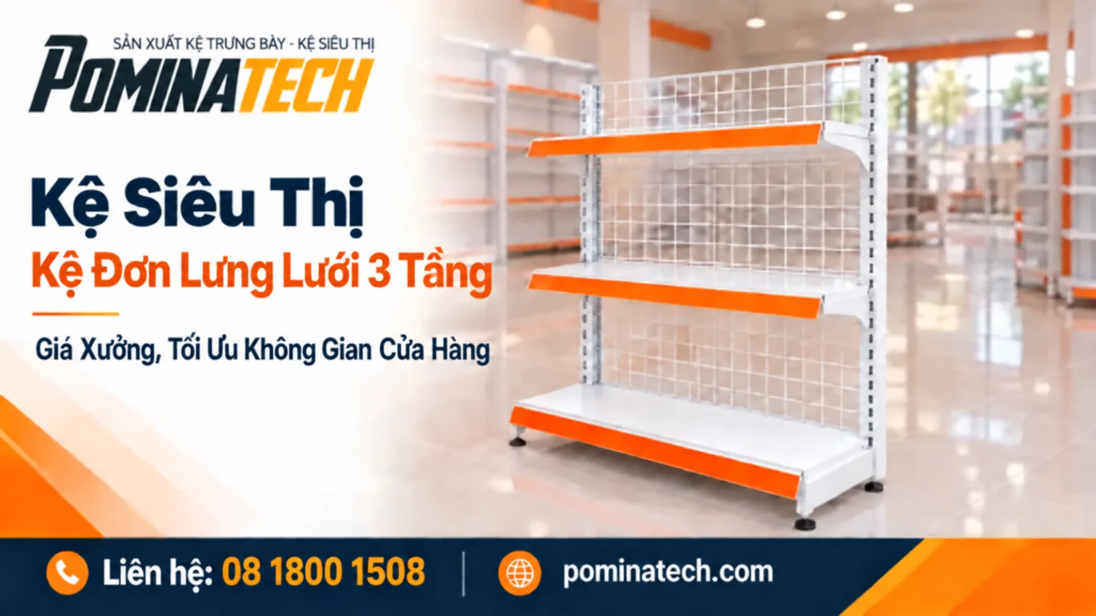 Kệ Đơn Lưng Lưới 3 Tầng Giá Rẻ