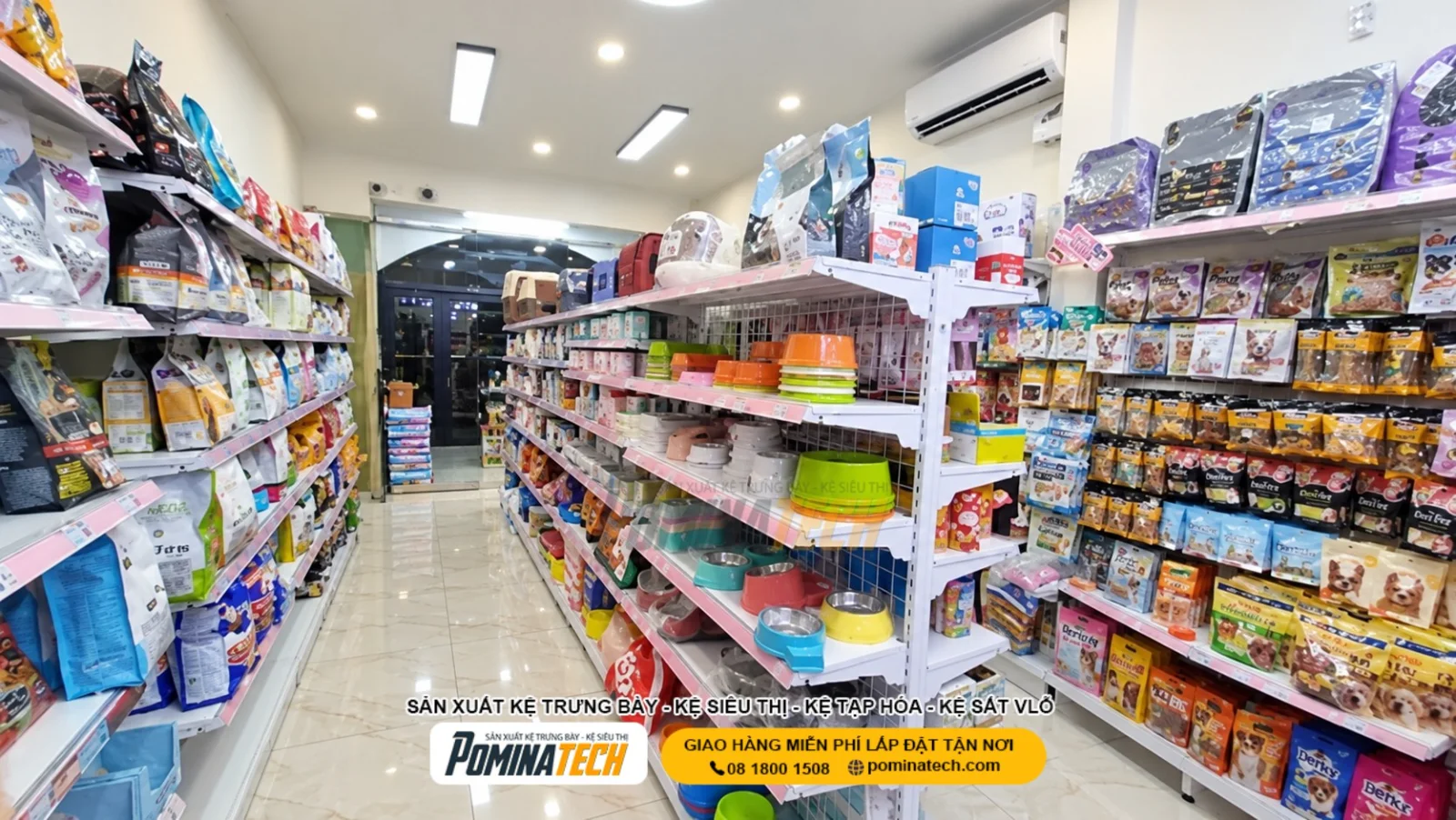 Kệ Pet Shop Giá Tốt – Giải Pháp Trưng Bày Thức Ăn, Đồ Chơi, Phụ Kiện