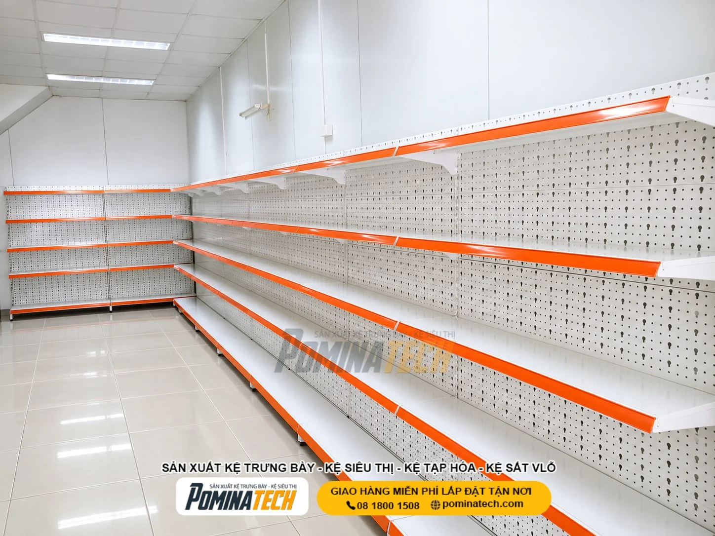 Kệ Sắt Siêu Thị Tại Thủ Dầu Một – Bền Đẹp, Dễ Lắp Đặt