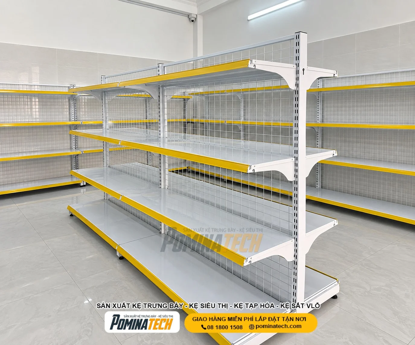 Kệ Sắt Trưng Bày Tạp Hóa Tại Vĩnh Long