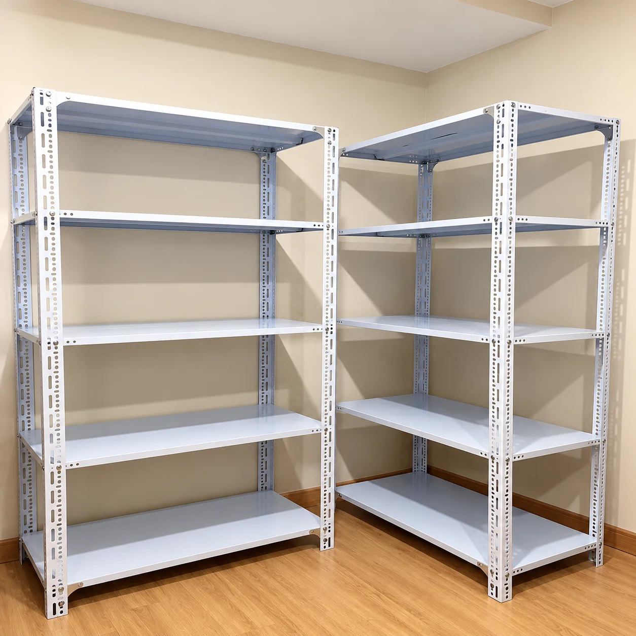 Kệ sắt V lỗ chịu tải tốt phù hợp lưu trữ hàng hóa trong kho