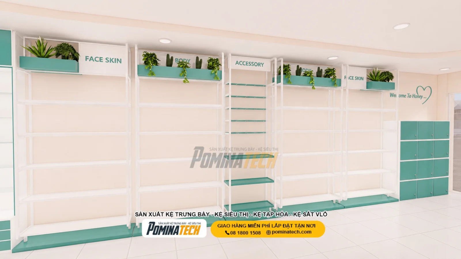Kệ Shop Mỹ Phẩm Cao Cấp Giúp Nâng Tầm Không Gian Kinh Doanh Và Thu Hút Khách Hàng