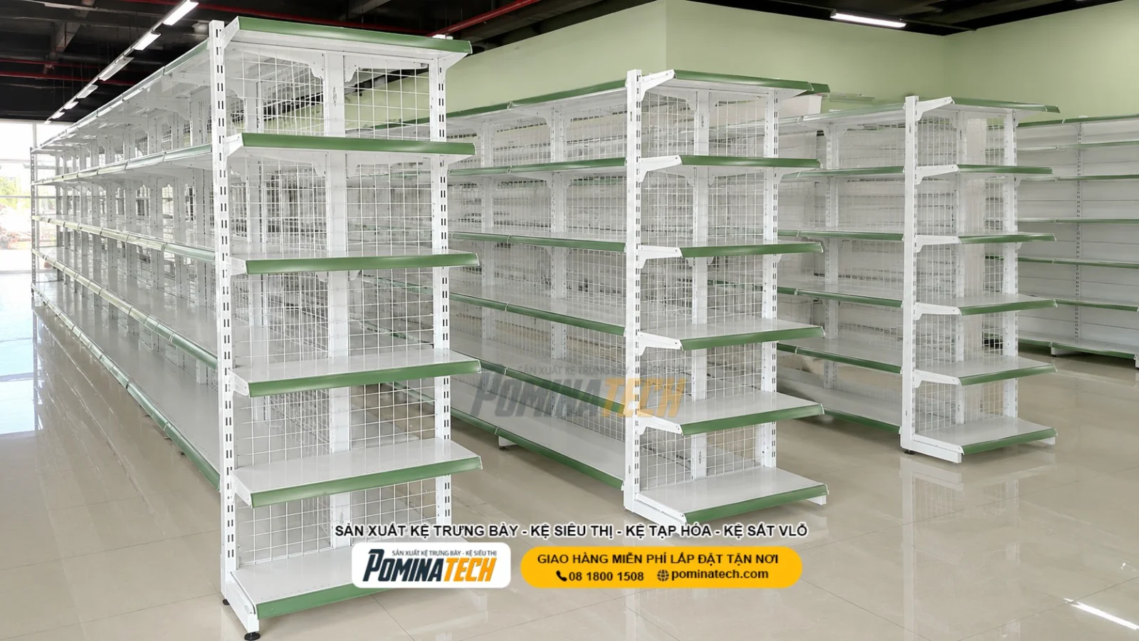 Kệ Siêu Thị Cho Cửa Hàng Tiện Lợi Nhỏ – Giải Pháp Tận Dụng Tối Đa Diện Tích