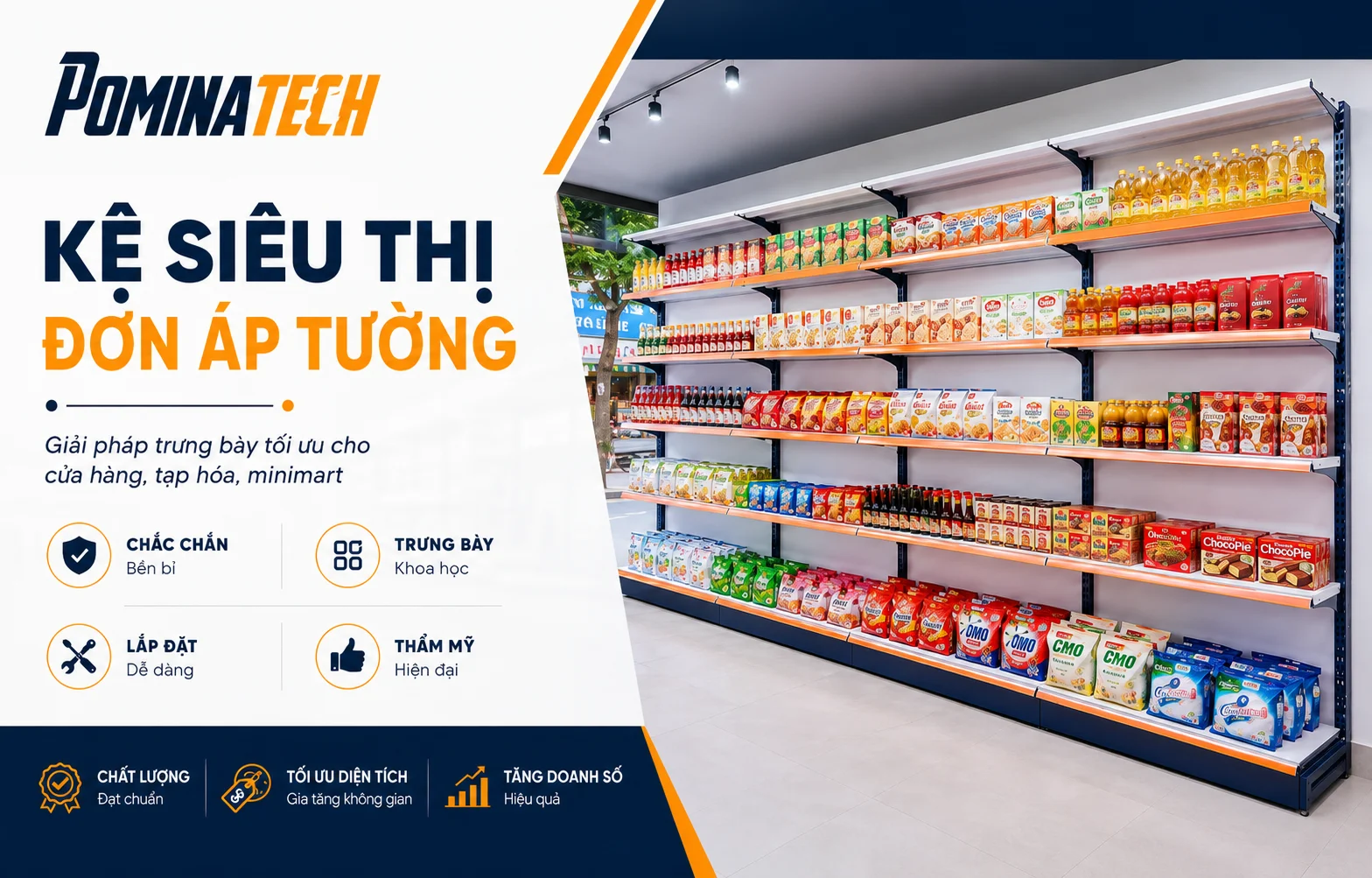 Kệ Siêu Thị Giá Rẻ Cho Cửa Hàng Bán Lẻ Muốn Nâng Cấp