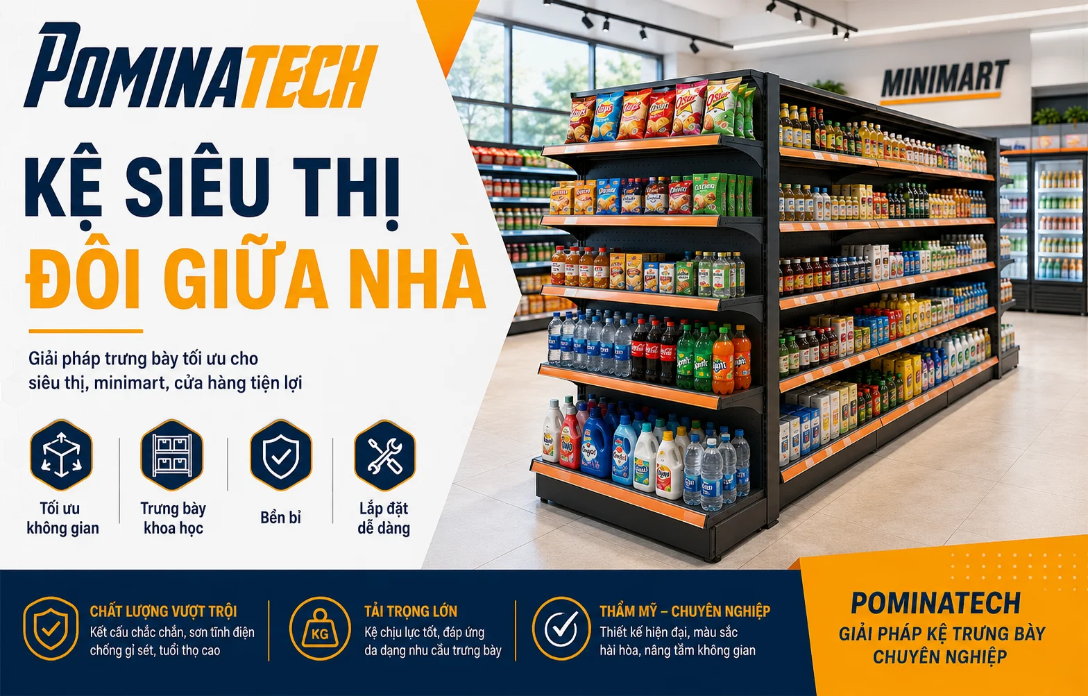 Kệ Siêu Thị Giá Rẻ Cho Mini Mart, Tạp Hóa Và Siêu Thị Mini