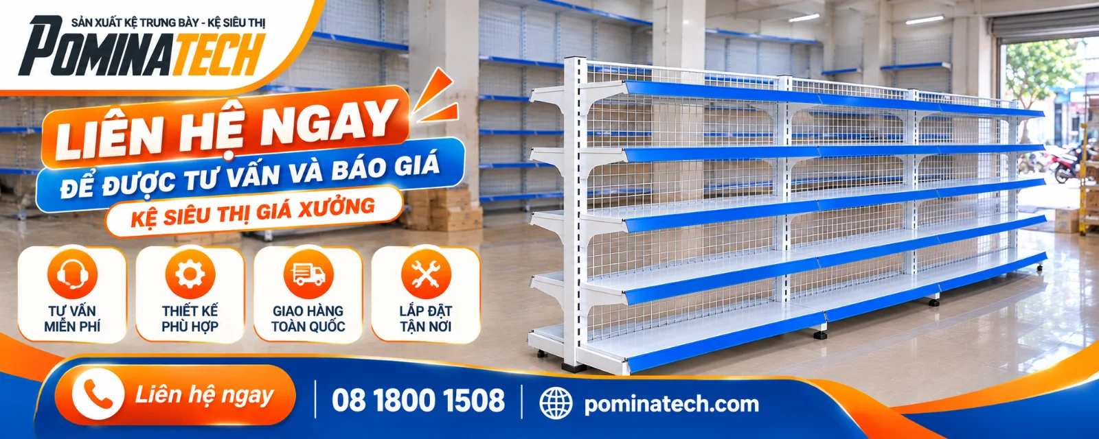 Kệ Siêu Thị Kệ Đôi Lưng Lưới 5 Tầng – Giải Pháp Trưng Bày Chuyên Nghiệp Cho Cửa Hàng
