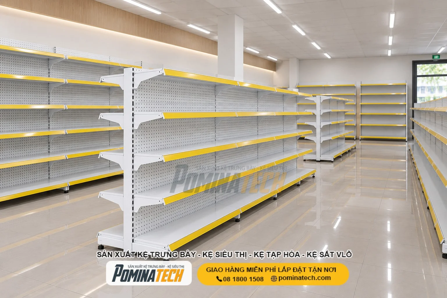 Kệ Siêu Thị Kệ Đôi Lưng Tôn Lỗ 5 Tầng – Mẫu Đẹp, Độ Bền Cao, Giao Hàng Toàn Quốc