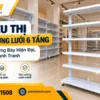 Kệ Siêu Thị Kệ Đơn Lưng Lưới 6 Tầng – Sơn Tĩnh Điện Bền Đẹp, Phù Hợp Mọi Mô Hình Cửa Hàng