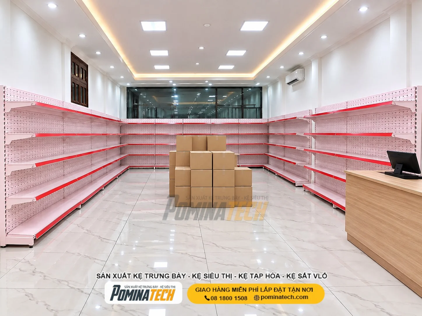 Kệ Siêu Thị Kệ Đơn Lưng Tôn Lỗ 5 Tầng Giá Rẻ – Chất Lượng Từ Nhà Sản Xuất