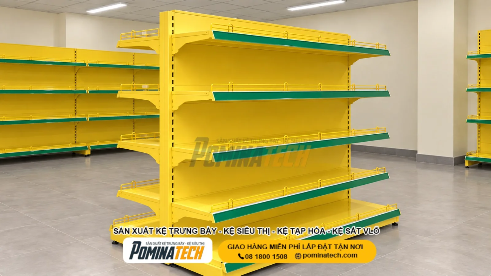 Kệ Siêu Thị Lưng Tôn Liền 5 Tầng - Chất Lượng Cao, Giá Tốt, Bền Đẹp