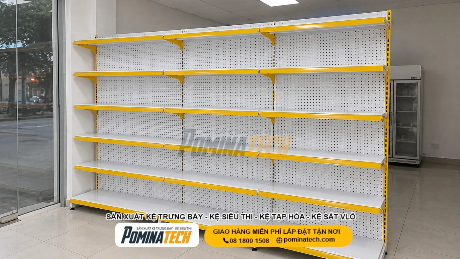 Kệ Siêu Thị Lưng Tôn Lỗ 6 Tầng Giá Rẻ - Giải Pháp Trưng Bày Hiệu Quả