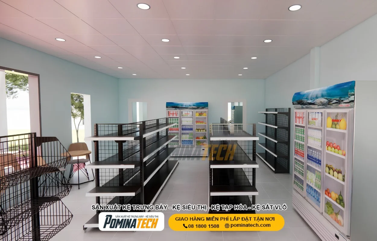 Kệ Siêu Thị – Mẫu Đẹp, Bền Chắc, Trưng Bày Hàng Hóa Khoa Học