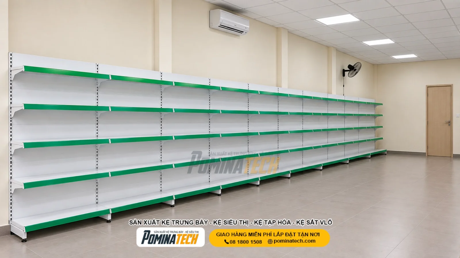 Kệ Siêu Thị Đơn Lưng Tôn Liền 5 Tầng – Chắc Chắn, Bền Đẹp, Dễ Sử Dụng