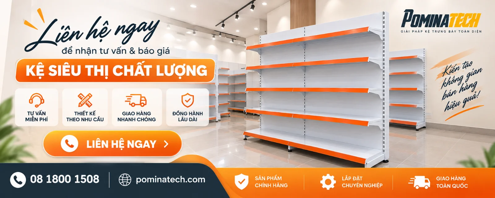 Kệ Siêu Thị Đơn Lưng Tôn Liền 5 Tầng – Đẹp Sang, Chắc Chắn, Tiết Kiệm Diện Tích