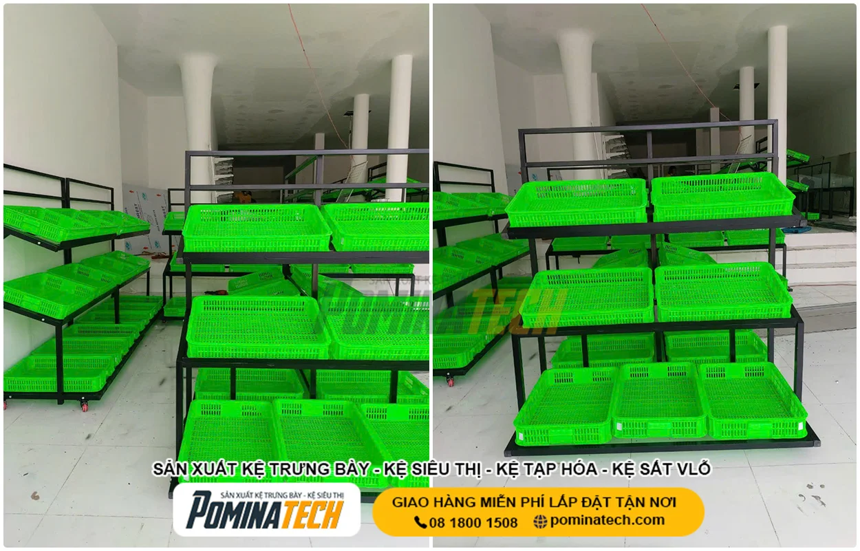 Kệ Siêu Thị Rau Củ Quả Đẹp – Gọn Gàng, Dễ Sắp Xếp Hàng Hóa
