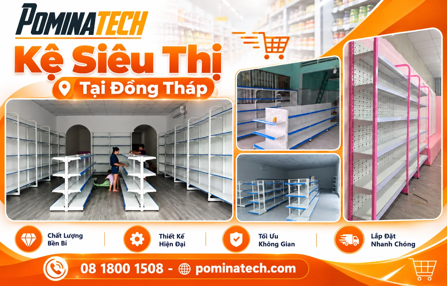 Kệ Siêu Thị Tại Đồng Tháp Giá Rẻ – Báo Giá Mới Nhất 2026