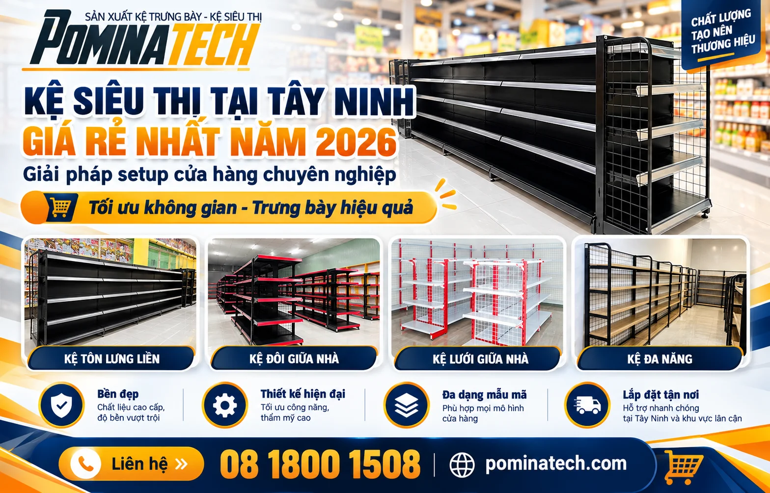 Kệ Siêu Thị Tại Tây Ninh Giá Rẻ Năm 2026