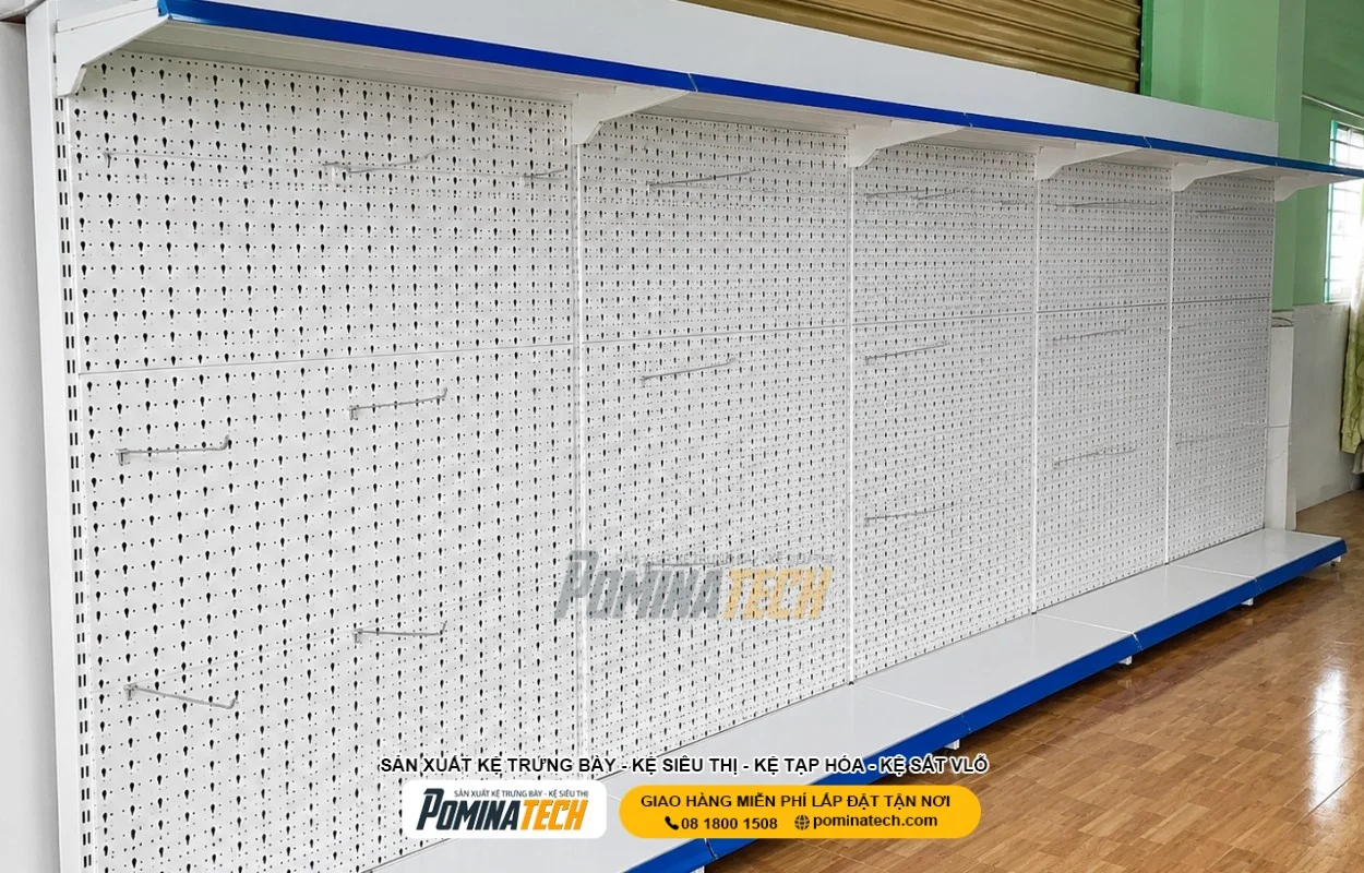 Kệ siêu thị tôn lỗ cho cửa hàng tạp hóa hiện đại